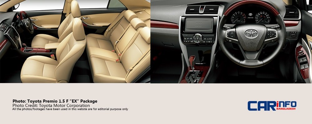 Special Features in Toyota Premio EX Package