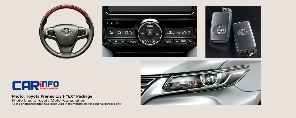 Special Features in Toyota Premio EX Package